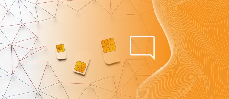chips rodeados pela representação de conectividade expandida pelo chip multioperadora