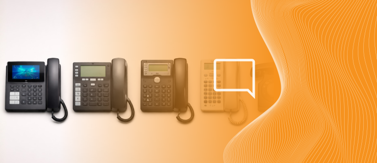 Evolução da tecnologia demonstrada pela atualização do modelo de telefone IP