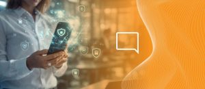 Pessoa usando celular e telefonia usando LGPD na prática